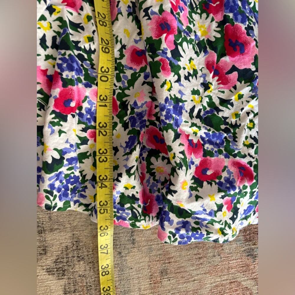 Vintage Puff Off The Shoulder Cotton Floral Dress Small Bloomcore Boho - Picture 13 of 13